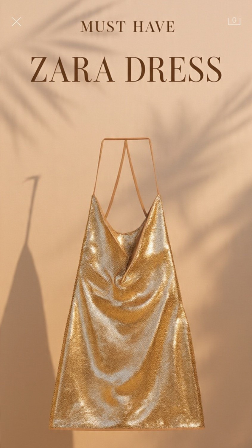 Zara did it again. This gold sequin dress is the summer statement piece. Dress it up with heels or keep it minimal with strappy sandals. 


Shop it on LTK ⬇️