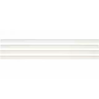Restore Bright White 1/2 in. x 12 in. Glazed Ceramic Wall Jolly Trim Tile (0.04 sq. ft./ piece) | The Home Depot