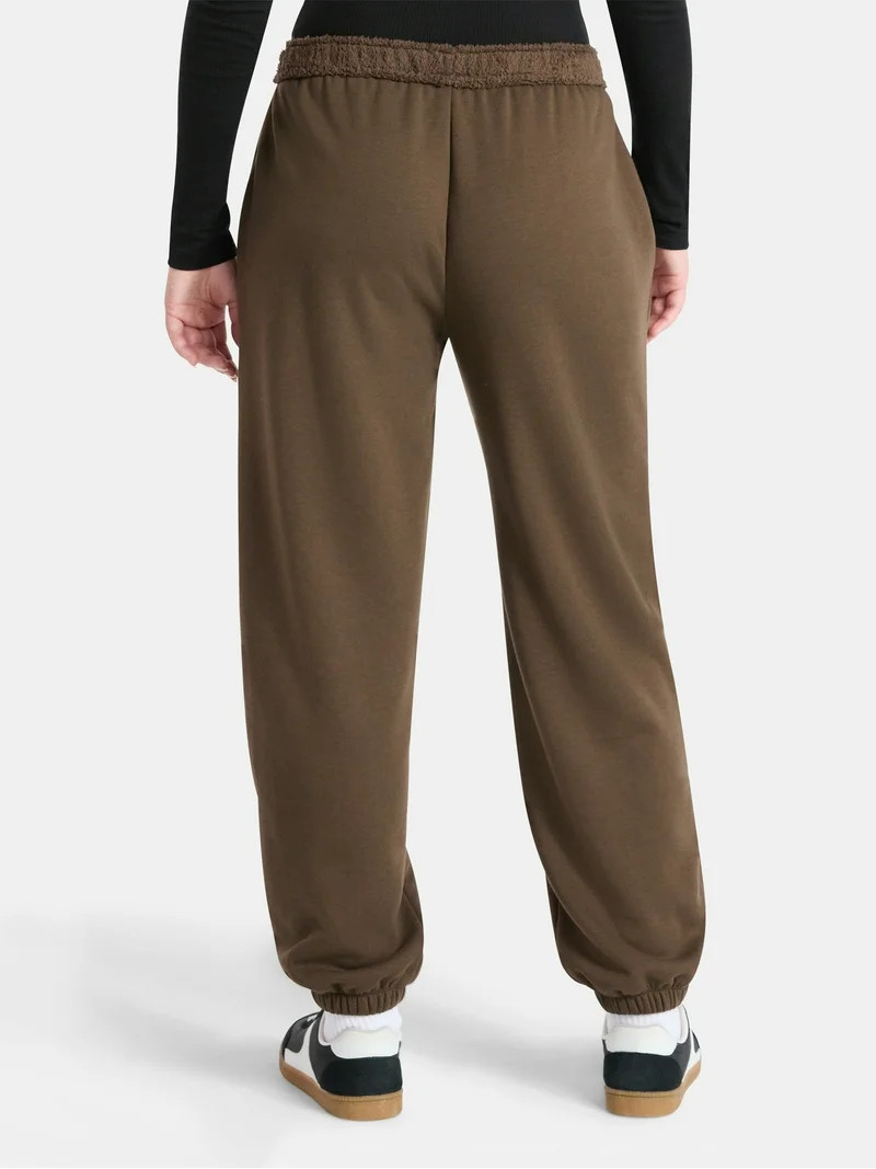 No Boundaries Teddy Lined Jogger, Women's | Walmart (US)