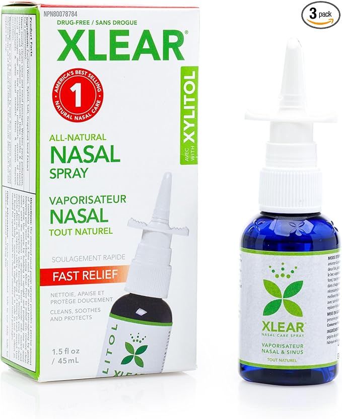 Xlear Nasal Spray with Xylitol, 1.5 fl oz (Pack of 3) | Amazon (US)