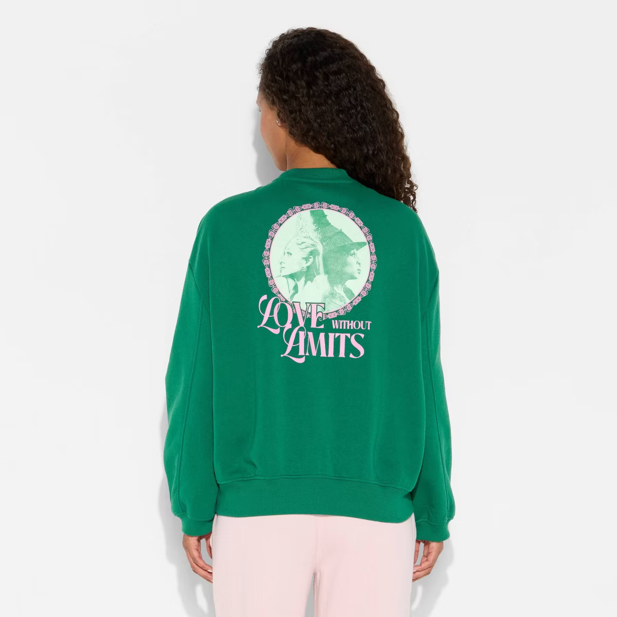 Women's Wicked Love Limits Graphic Sweatshirt - Emerald Green XS | Target