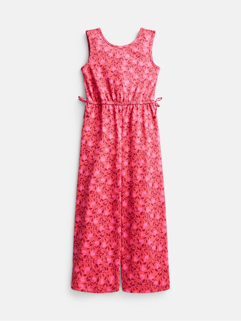 Wonder Nation Girls Wide Leg Play Jumpsuit, Sizes 4-16 & Plus | Walmart (US)