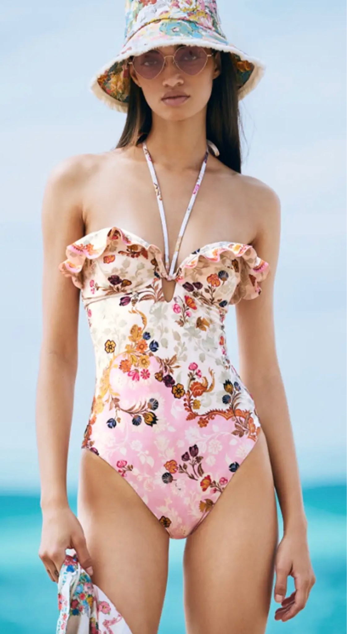 Laurel Wire Frill Halter One Piece curated on LTK