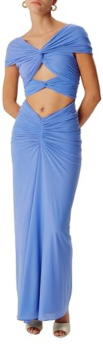 Ronny Kobo Women's Maxena Cutout Maxi Dress, Cornflower | Amazon (US)