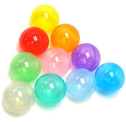 100 Wonder Playball Non-Toxic Crush Proof Quality Invisiball /w Mesh Tote, Red/Orange/Yellow/Green/T | Amazon (US)
