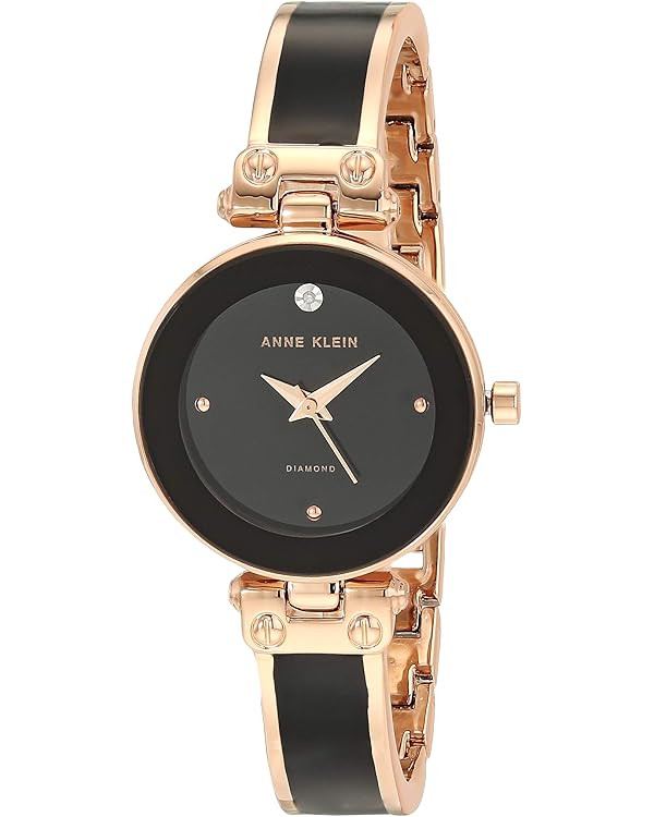 Anne Klein Women's Genuine Diamond Dial Bangle Watch | Amazon (US)