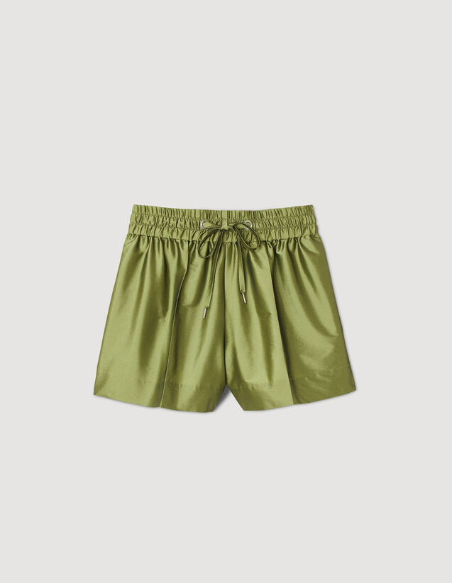 Satin shorts | Sandro-Paris US