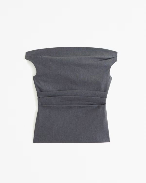 Women's Off-The-Shoulder Tailored Drapey Top | Women's New Arrivals | Abercrombie.com | Abercrombie & Fitch (US)