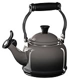 Le Creuset Q9401-7F Enamel-on-Steel Demi Teakettle, 1-1/4-Quart, Oyster | Amazon (US)