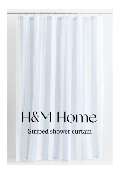 H&M striped shower curtain 💙

#LTKFind #LTKsalealert #LTKhome