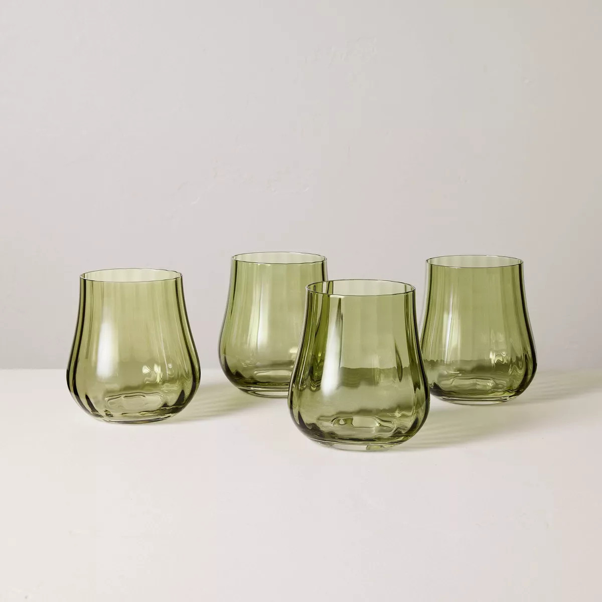 Set of 4 14oz Short Water Glasses - Hearth & Hand™ with Magnolia | Target