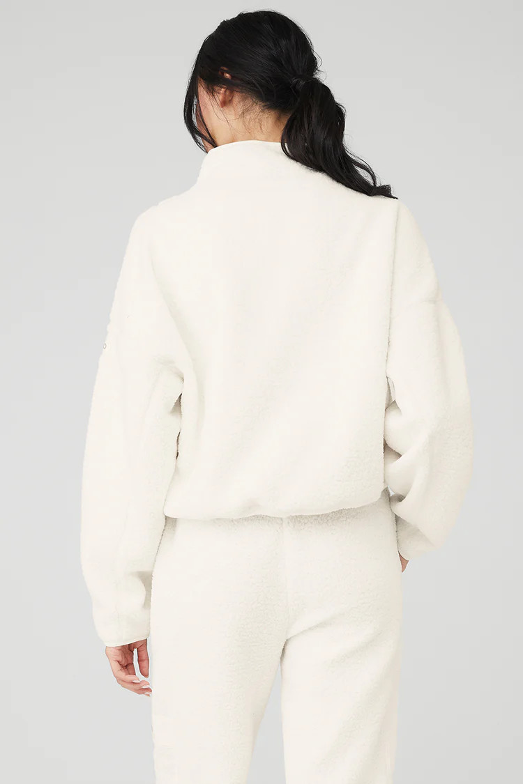 Micro Sherpa Cozy Cabin Half Zip Pullover | Alo Yoga (US)
