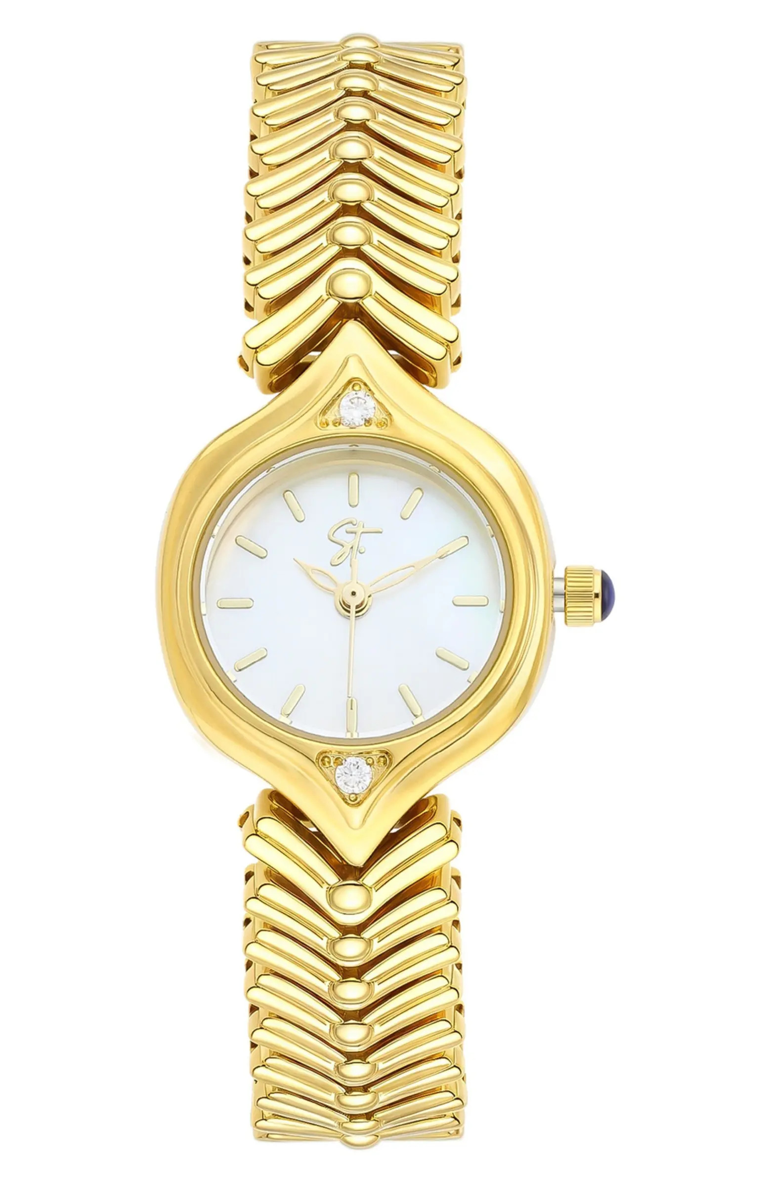Herringbone Bracelet Watch, 25.5mm x 31.5mm | Nordstrom