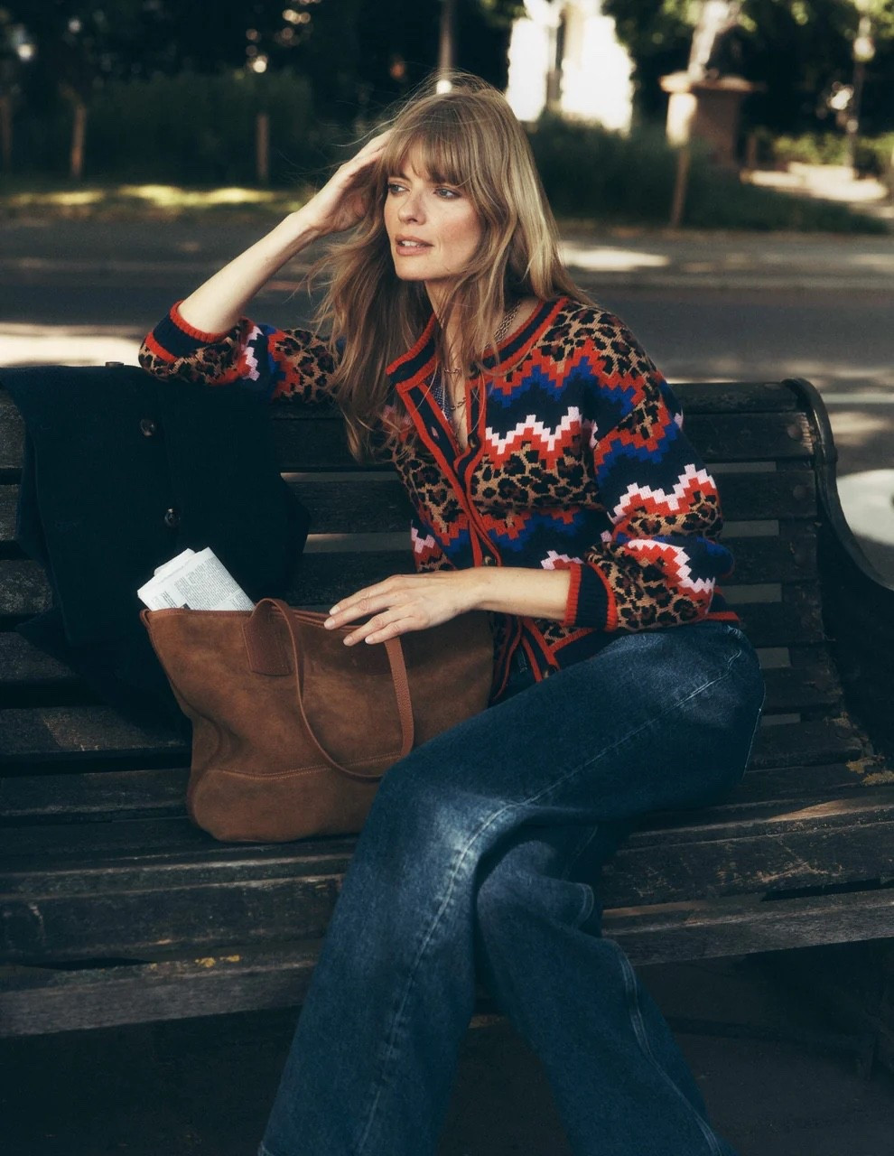 Leopard print jacquard cardigan

#LTKmidsize #LTKautumn #LTKover50style