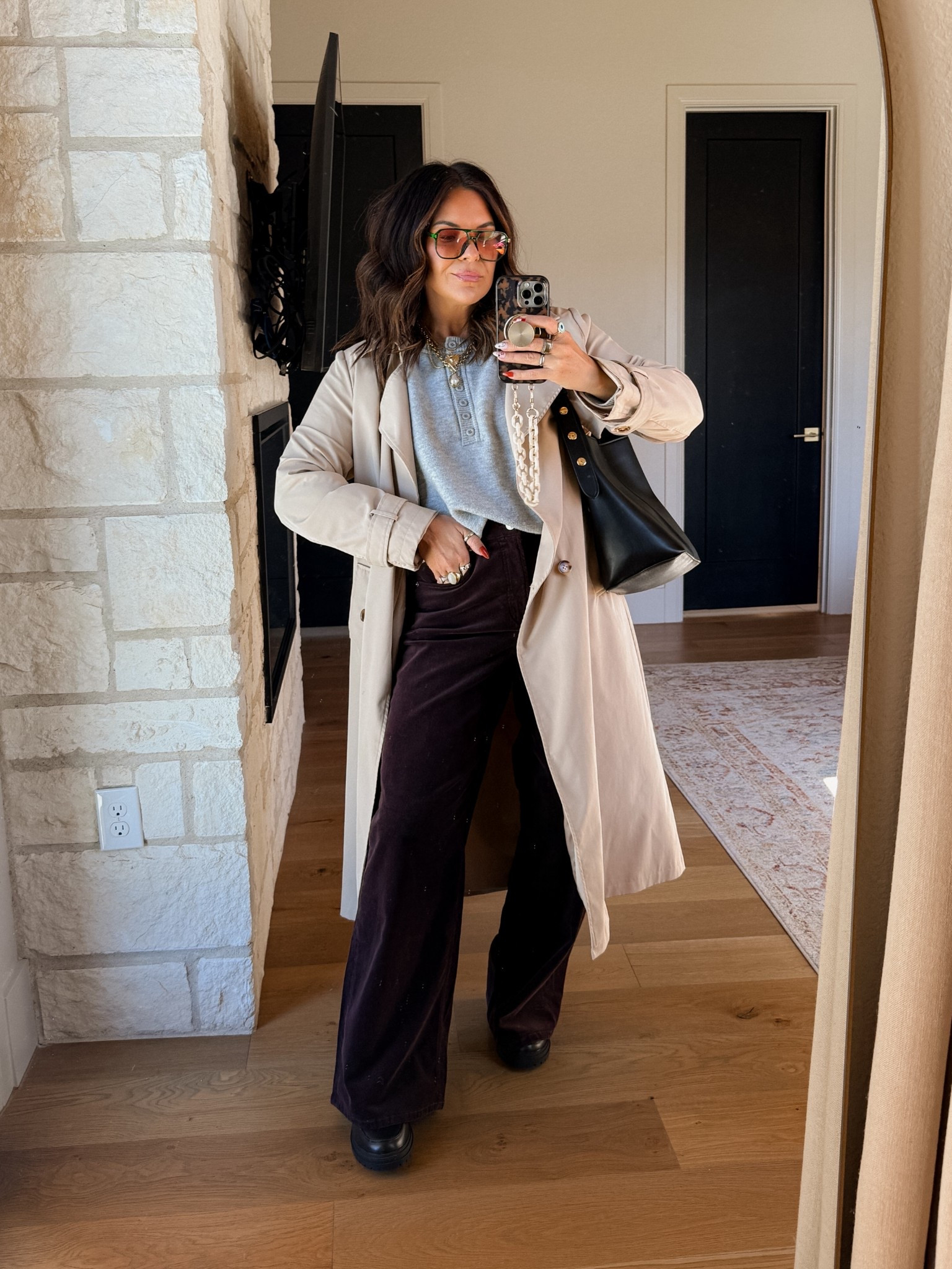 My rule: If you’re going inside to your kids school, get your booty dressed! Look out together. 

Sweater: Xl
Pants: Large (size 12) 
Trench Jacket: XL


#LTKFindsUnder100 #LTKStyleTip #LTKMidsize