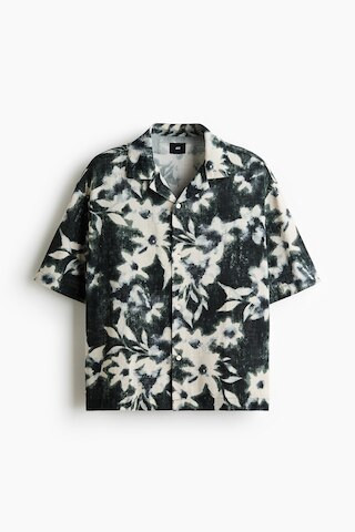 H & M - Relaxed-Fit Resort Shirt - Black | H&M (US + CA)