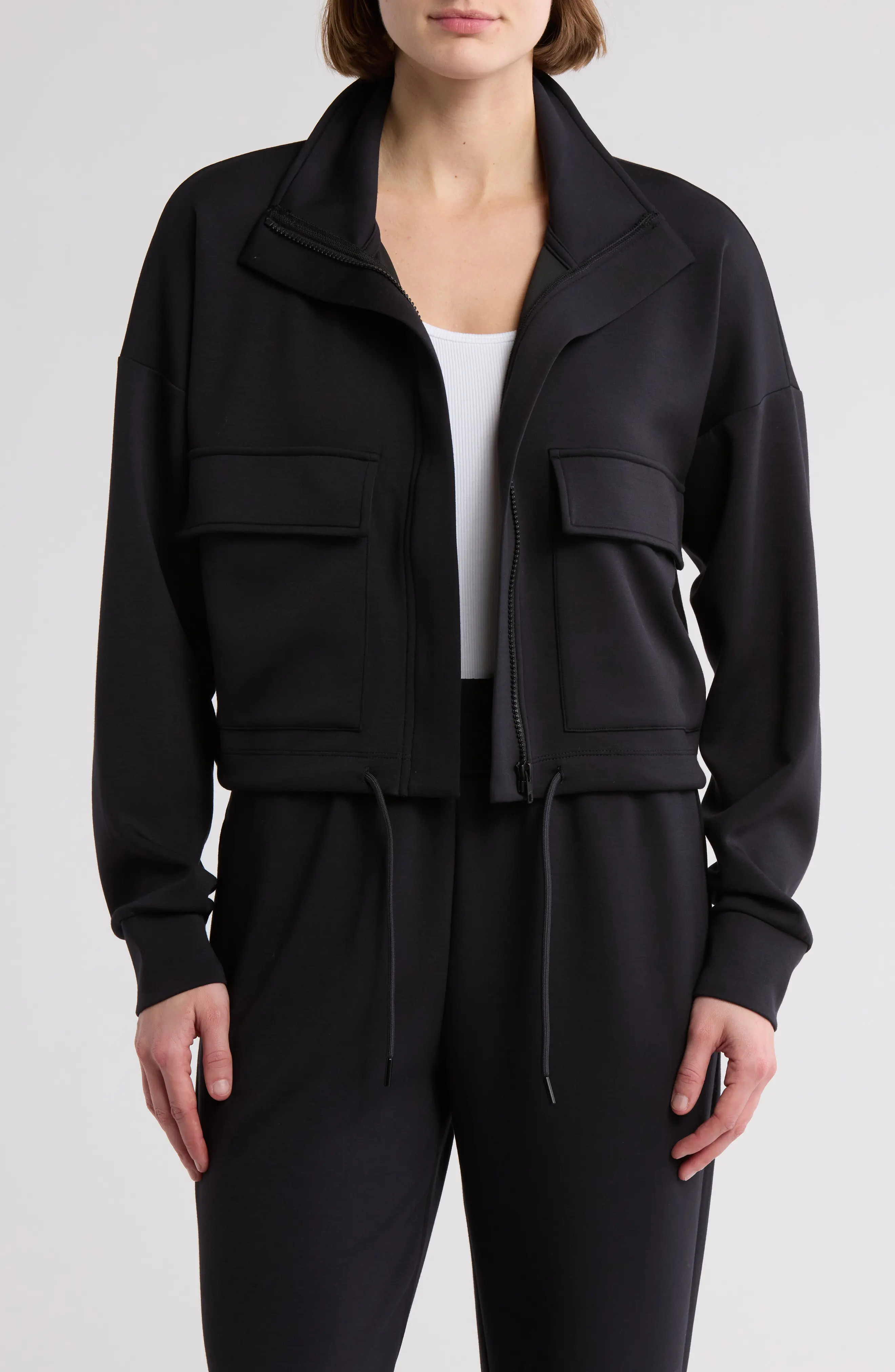Z by Zella Whisper Scuba Jacket in Black at Nordstrom Rack, Size Small | Nordstrom Rack
