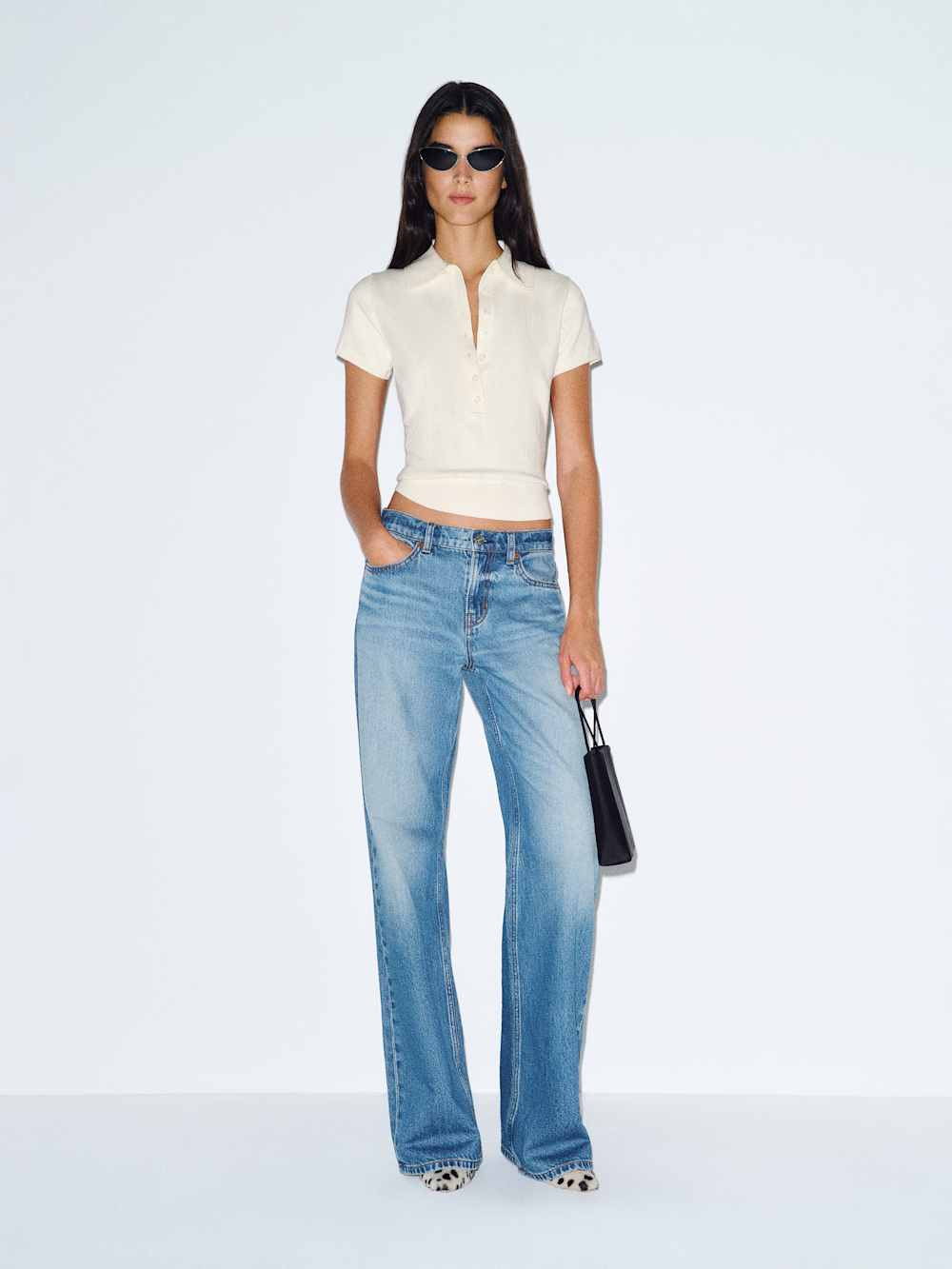 Bentley Cotton Polo Sweater | Reformation (Global)