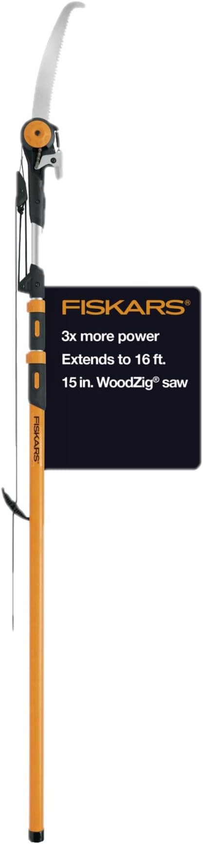 Fiskars 7'-16' Chain-Drive Extendable Tree Pruner and Pole Saw - Precision-Ground Steel Blade for... | Amazon (US)