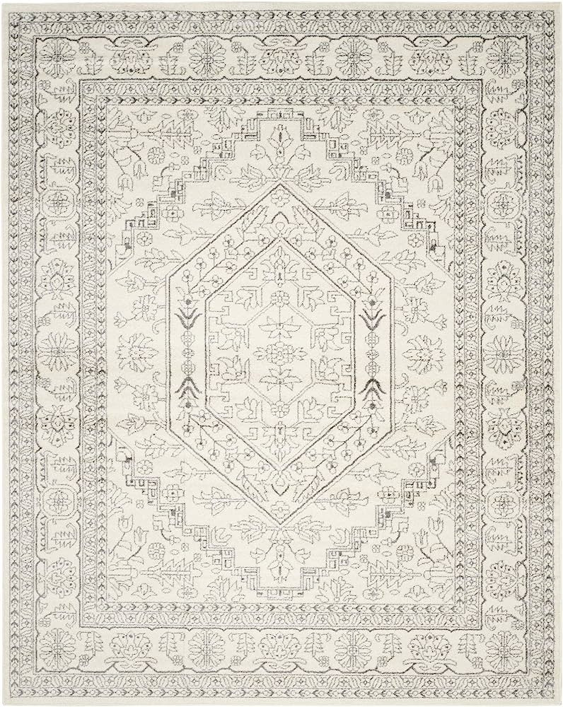 SAFAVIEH Adirondack Collection 8' x 10' Ivory / Silver ADR108B Oriental Medallion Non-Shedding Li... | Amazon (US)