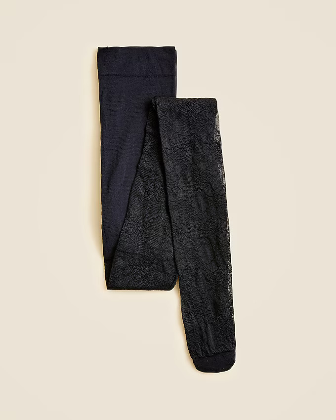 Floral lace tights | J. Crew US