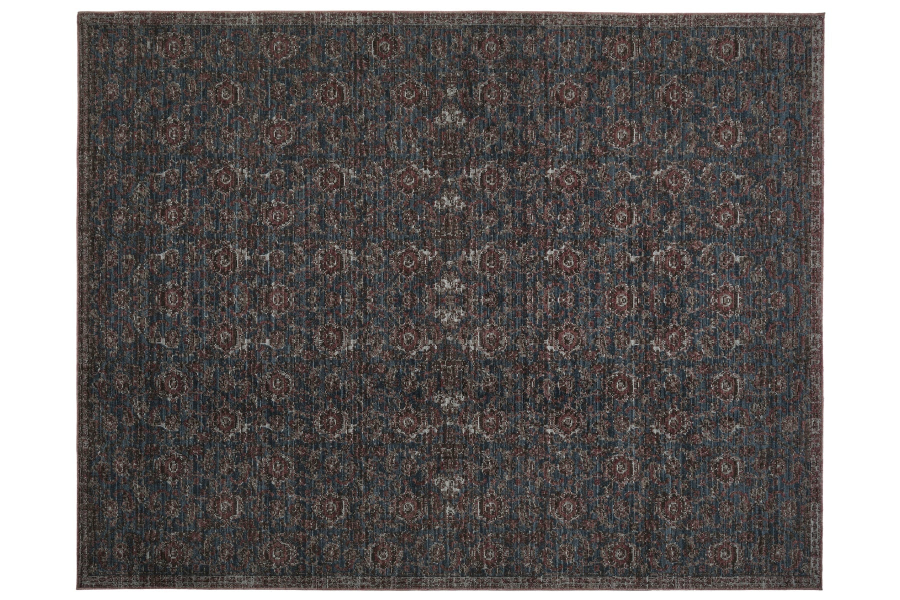 Blue Machine Washable Rug, Kid & Pet Friendly - Marmara | Revival Rugs Inc