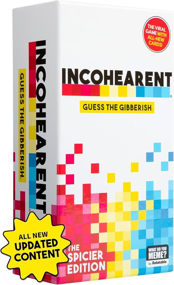 WHAT DO YOU MEME? Incohearent - Guess The Gibberish Party Game - The Spicier Edition with Refresh... | Amazon (US)