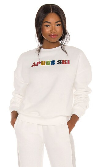 X REVOLVE Apres Ski Sweatshirt in Whisper White | Revolve Clothing (Global)