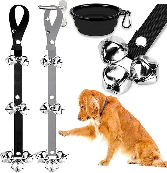 BLUETREE 2 Pack Dog Doorbells Premium Quality Training Potty Great Dog Bells Adjustable Door Bell... | Amazon (US)