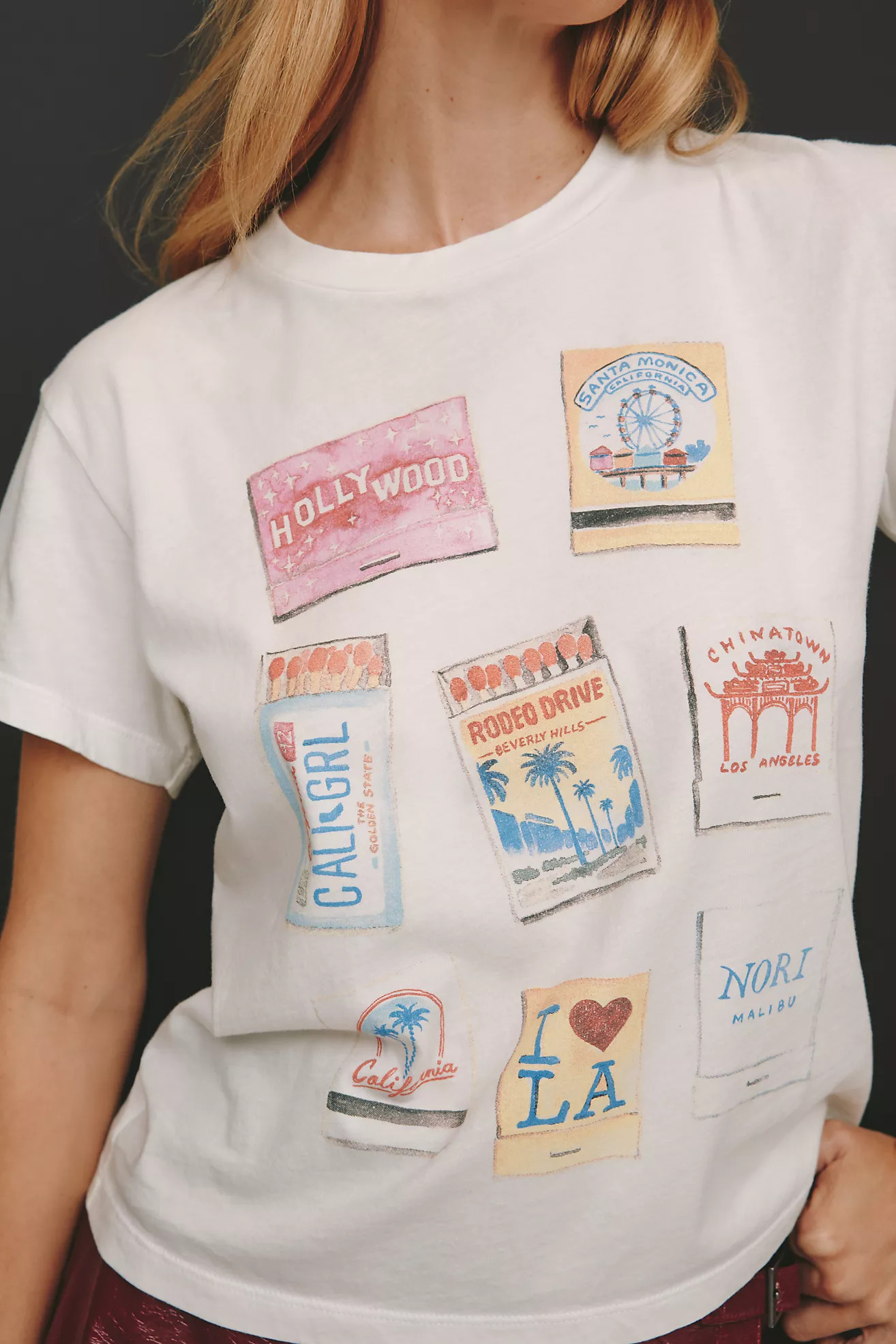 Letluv x Anthropologie Matchbook City Graphic Tee | Anthropologie (US)