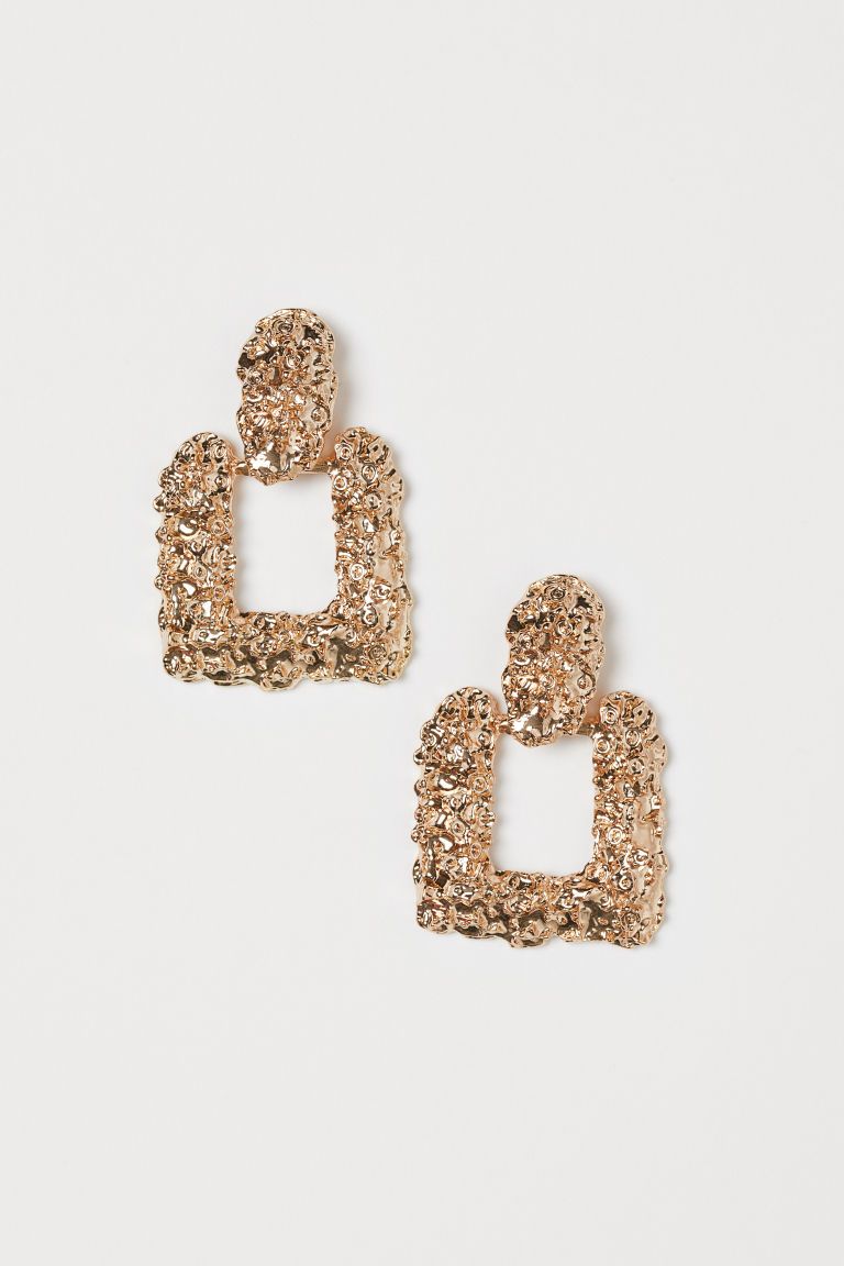 H & M - Square Earrings - Gold | H&M (US)