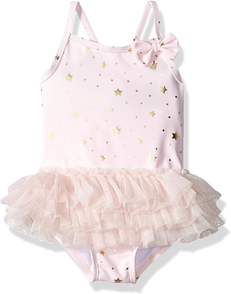 Little Me Children's Apparel Baby and Toddler Girls UPF 50+ One Piece Swimsuit | Amazon (US)