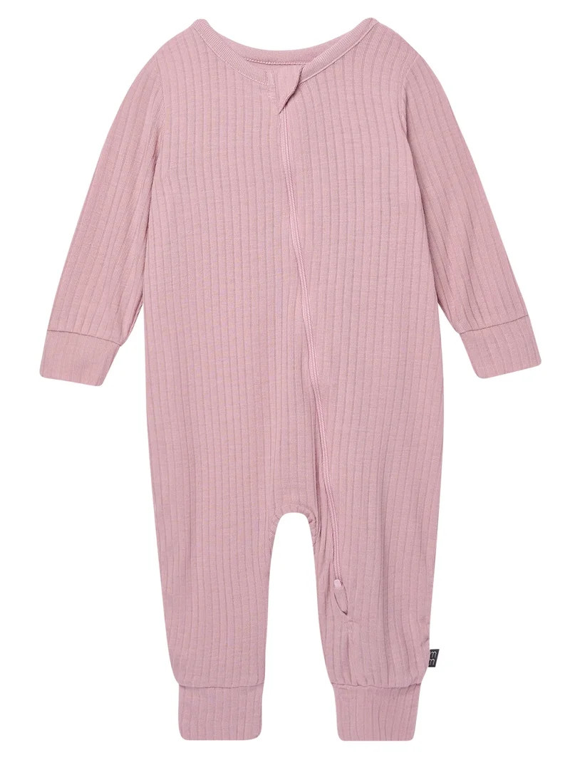 Modern Moments by Gerber Baby Neutral Super Soft Viscose Two-Way Zip Coverall, Sizes Newborn - 24... | Walmart (US)