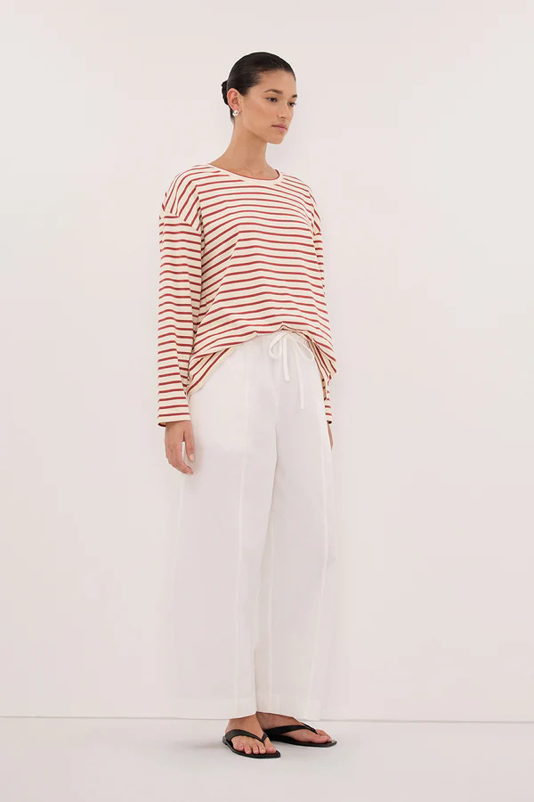 NOLA SAHARA STRIPE LONG SLEEVE TEE | DISSH