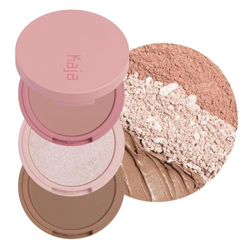 Kaja 3-in-1 Blendable Sculpting Trio - Play Bento | with Mango Seed Butter, Cream Bronzer, Powder Blush, and Highlighter, 00 Sugar Cookie | Amazon (US)