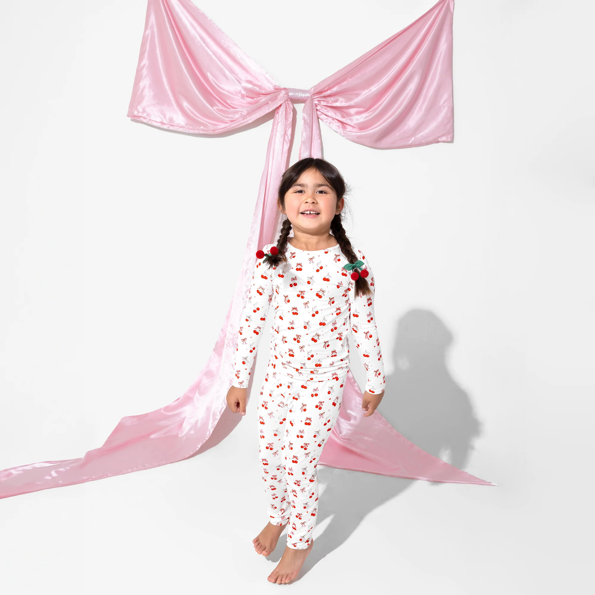 Cherry On Top Bamboo Kids Pajamas | Bellabu Bear