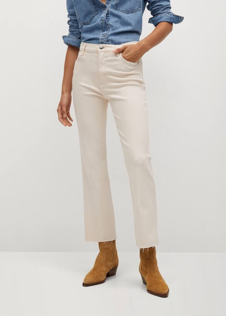 Crop flared jeans | MANGO (US)