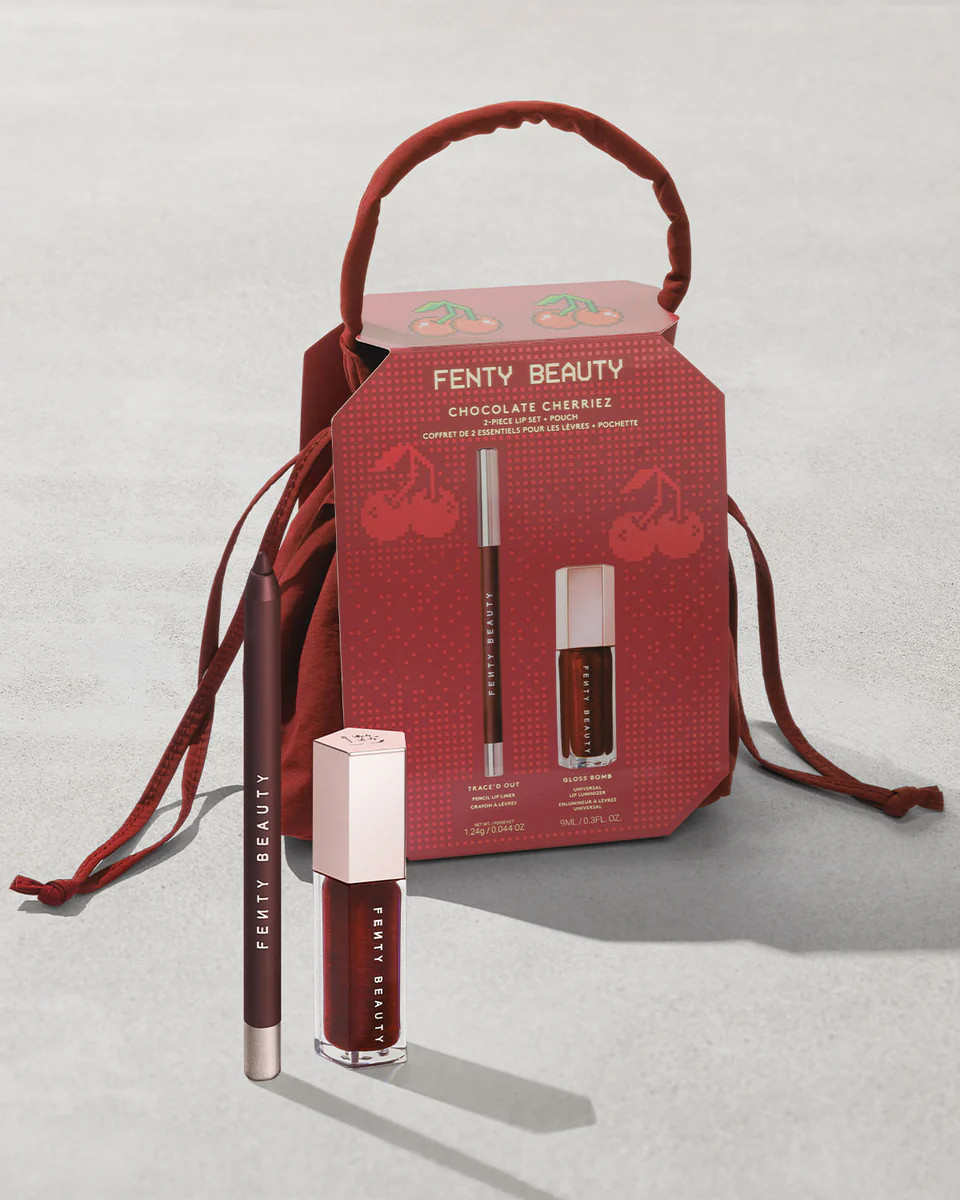 Chocolate Cherriez 2-Piece Lip Set + Pouch | Fenty Beauty