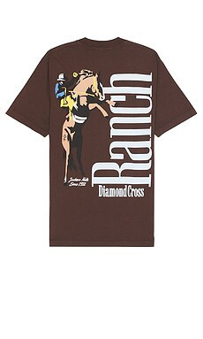 Diamond Cross Ranch Spooked Tee in Chocolate from Revolve.com | Revolve Clothing (Global)