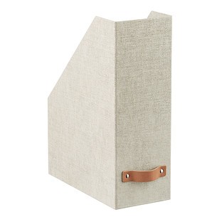Bigso Linen Marten Magazine Holder | The Container Store