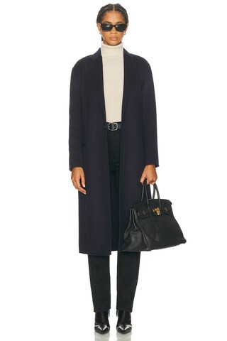 Polo Ralph Lauren Wool Coat in Navy | FWRD 