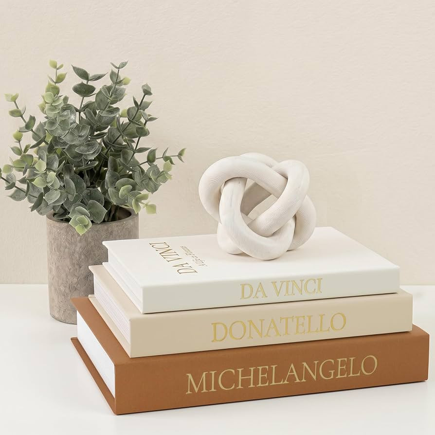 3-Piece Linen Decorative Book Box Set, Fabric Covered Fake Books for Shelf Decor, Modern Aestheti... | Amazon (US)