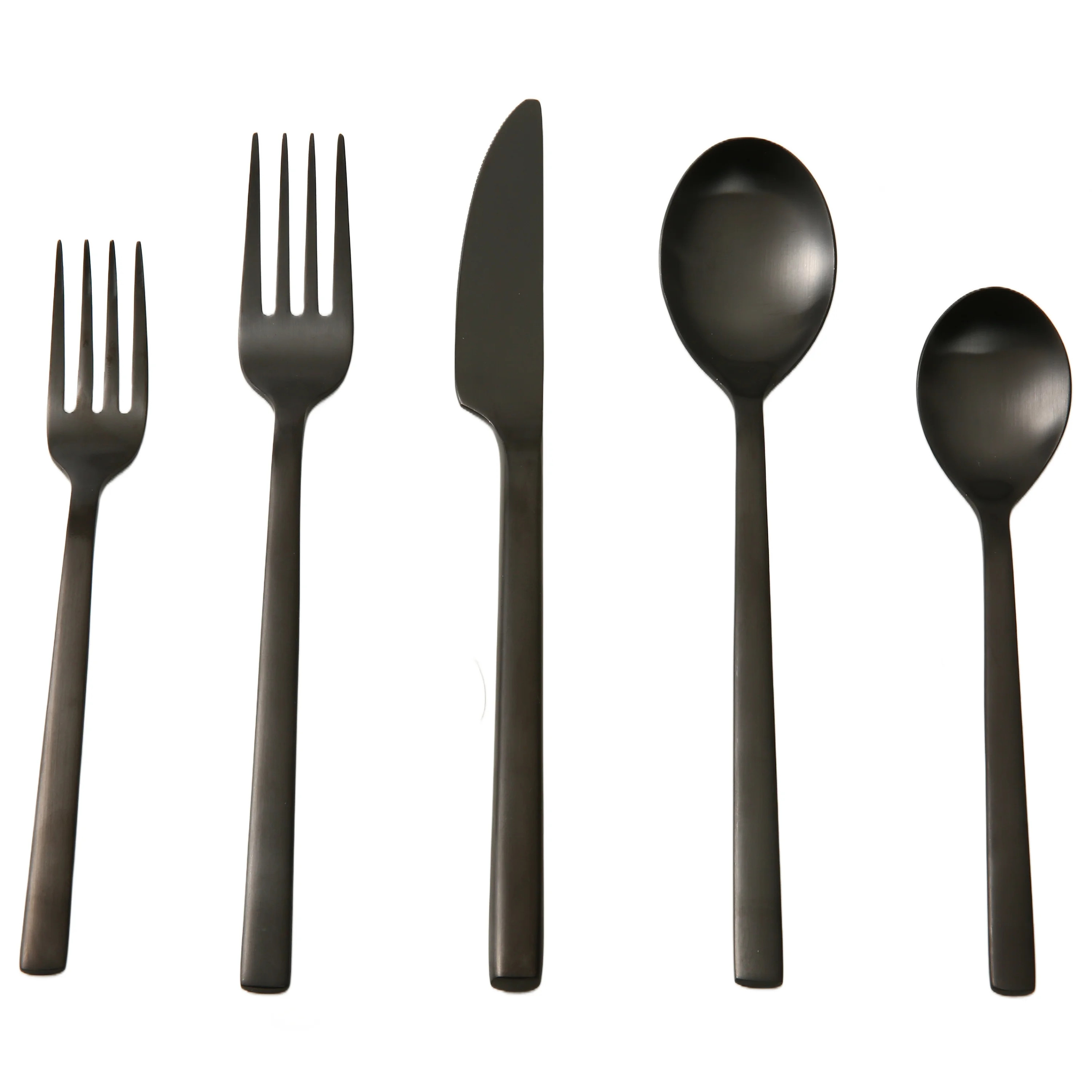 Better Homes & Gardens Holden 20-Piece Matte Black Stainless Steel Flatware Set (Service for 4 Ad... | Walmart (US)