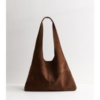 Tan Faux Suede Slouchy Hobo Tote Bag New Look | New Look (UK)