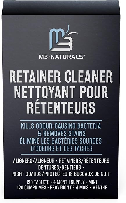 Retainer Cleanser Tablets Cleaner Remove Odors Discoloration Stains and Plaque 4 Month Supply Den... | Amazon (CA)