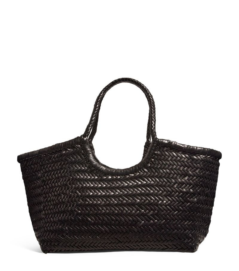 Dragon Diffusion Large Leather Woven Nantucket Tote Bag | Harrods