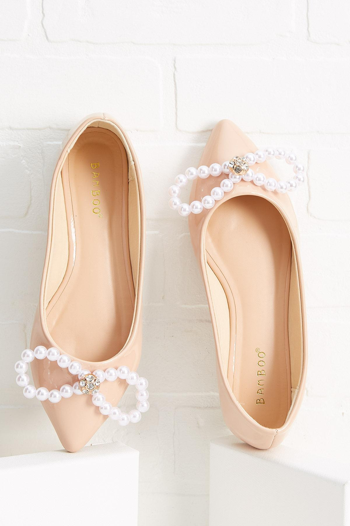 pearl bow flats | Versona