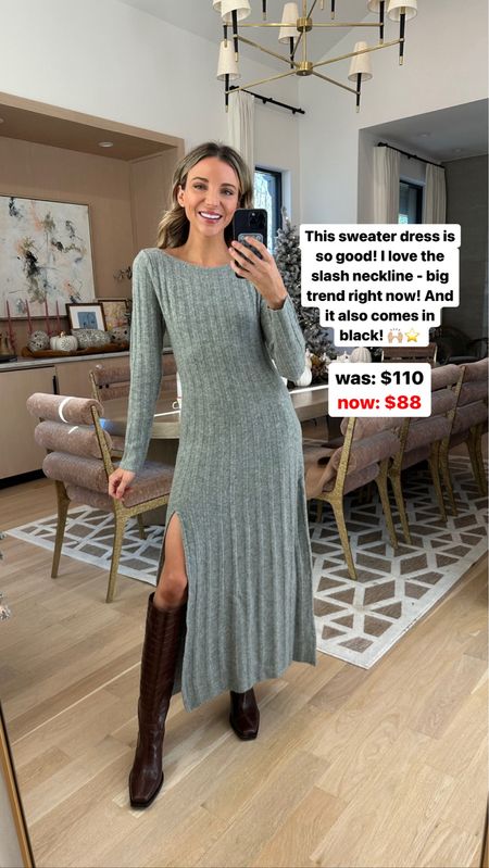 Abercrombie sweater dress on sale!! I love this for winter and the holidays 😍😍 wearing size s

#LTKHoliday #LTKfindsunder100 #LTKGiftGuide