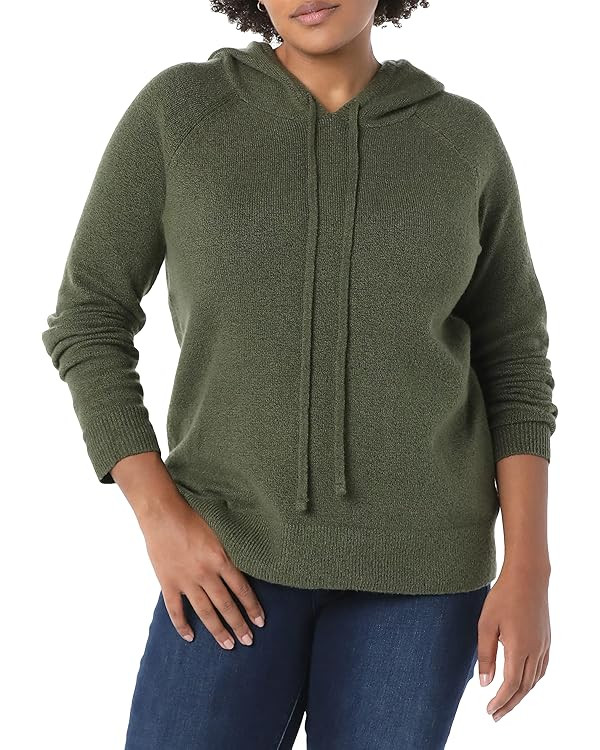 Amazon Essentials Women's Soft Touch Hooded Pullover Sweater | Amazon (US)