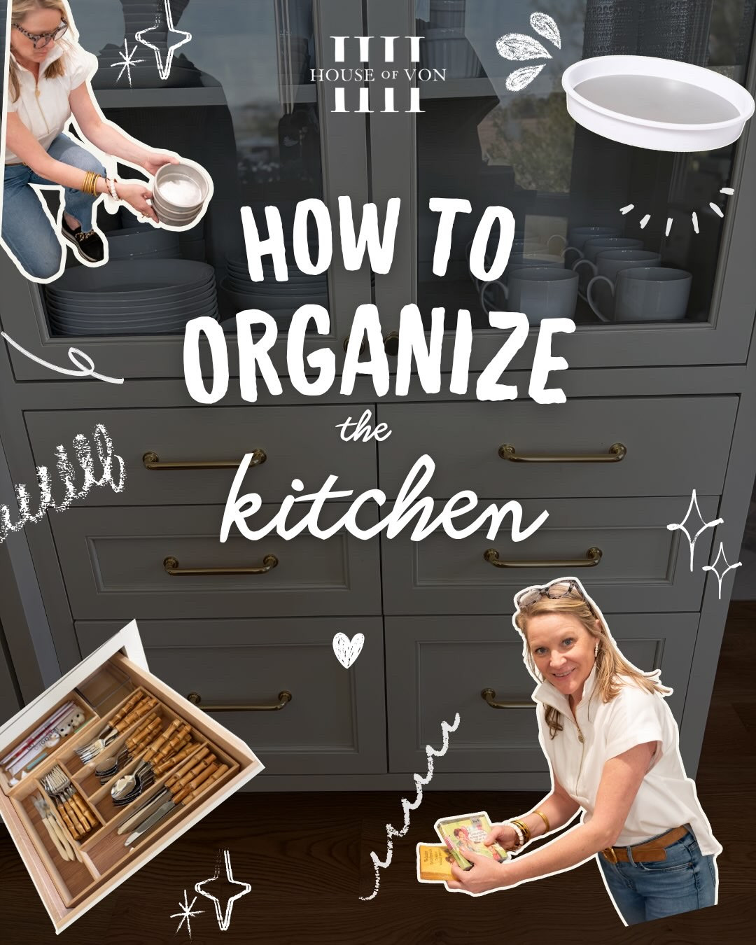 Kitchen Organization facts: No two kitchens are exactly alike, but after almost 9️⃣ years of organizing them, we’ve learned that the best solutions are often the same. The right organizing products can transform the way your kitchen works. Drawer dividers, lazy Susans, clear bins, shelf risers, and airtight containers are some of our favorites because they help maximize space and make finding what you need effortless. 

Which organizing product can you not live without? 

For more product ideas see the link in the bio. 

#HouseofVon #KitchenOrganization #savannahorganizer #organizedkitchen